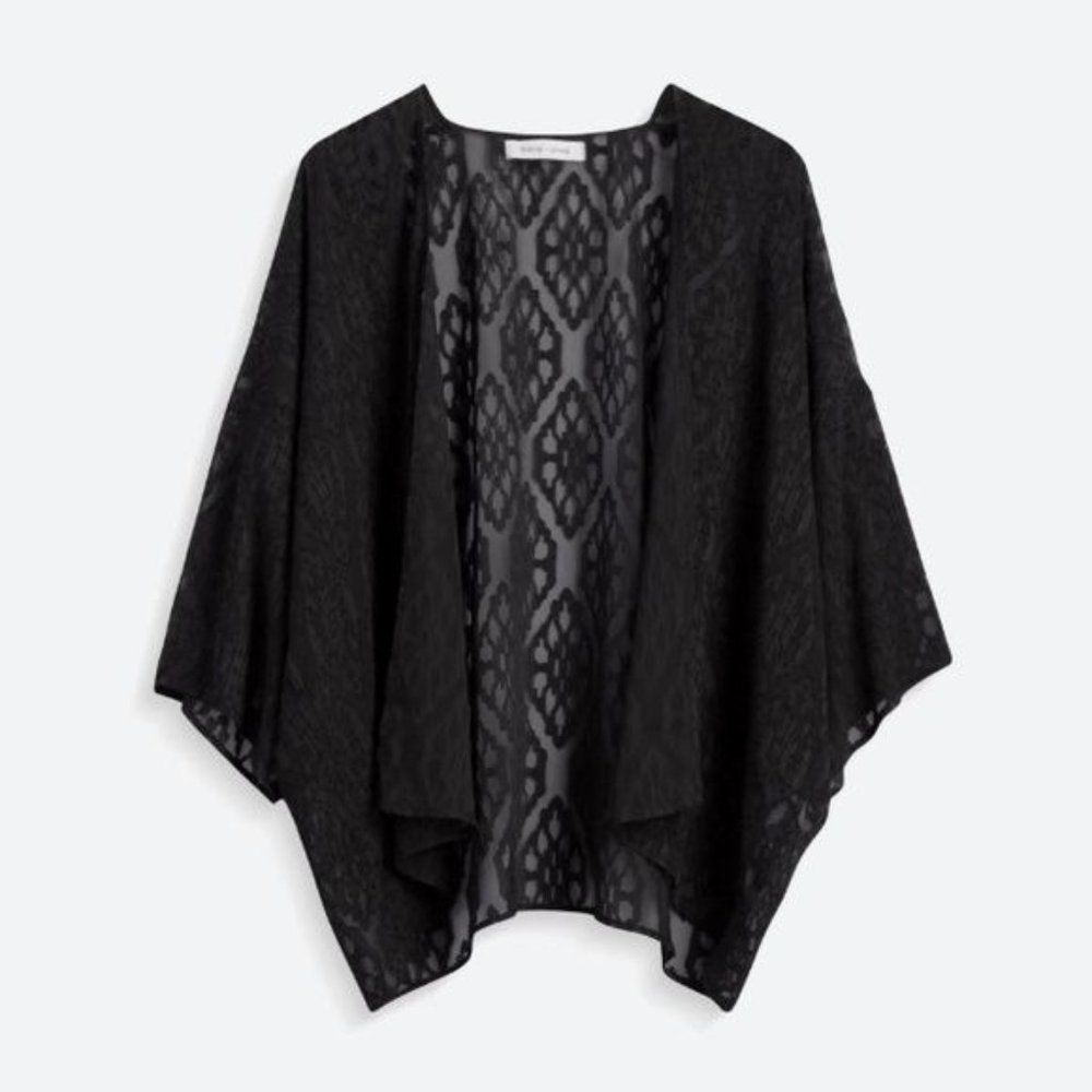 Bishop + Young Burnout Kimono Sweater in Black - Size XS - NWT